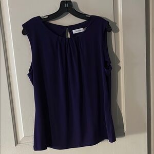 COPY - Calvin Klein Purple Sleeveless Blouse